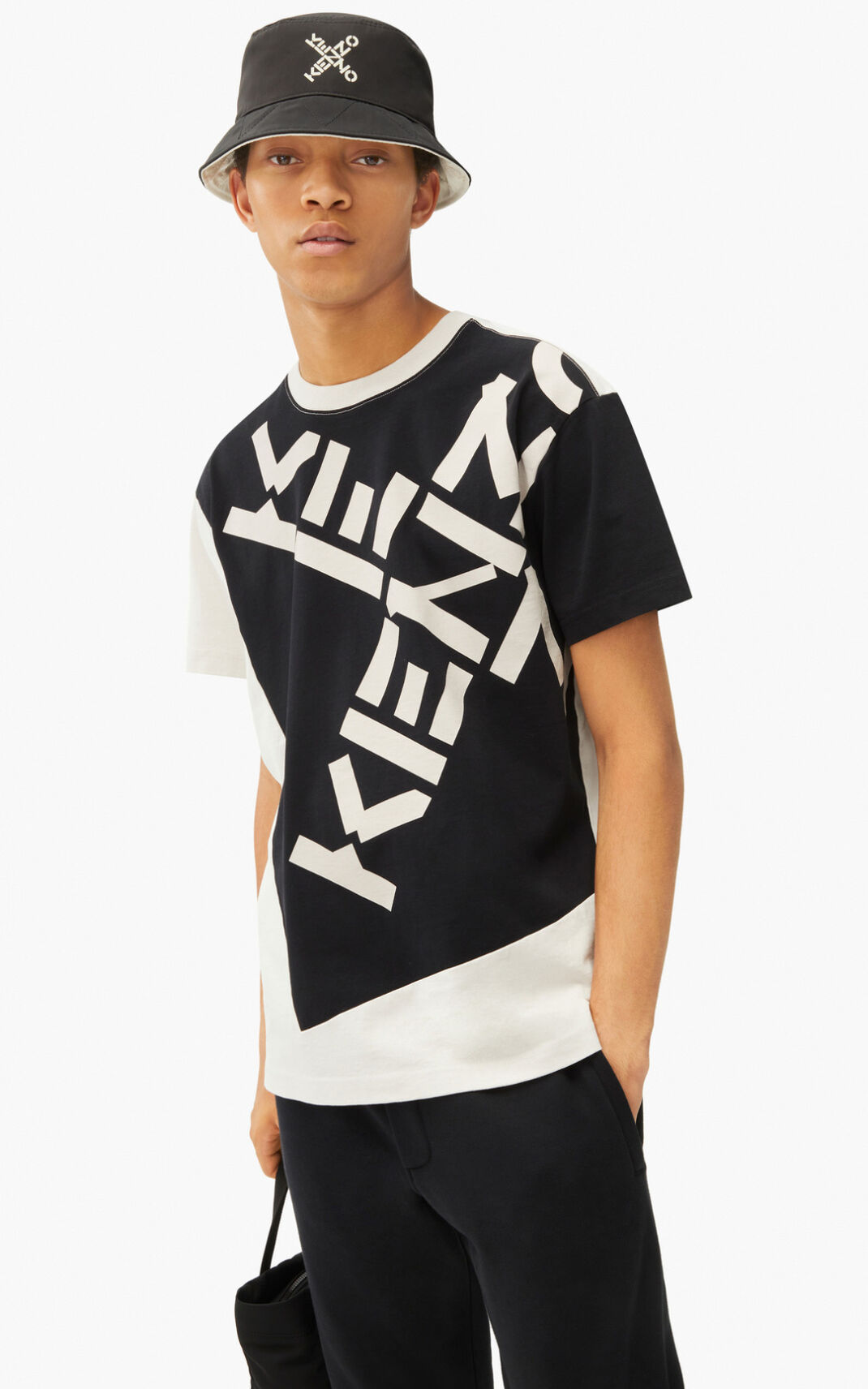 T Shirt Kenzo Sport Big X Homme Noir | QHDJ-58291